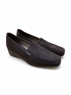 Mephisto Jet Air brown suede low wedge loafers 8.5